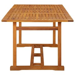 Sodo valgomojo stalas, 180x90x75 cm, rudas kaina ir informacija | Lauko stalai, staliukai | pigu.lt