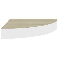 Sieninės lentynos, 2 vnt, 25x25x3,8 cm, baltos цена и информация | Полки | pigu.lt