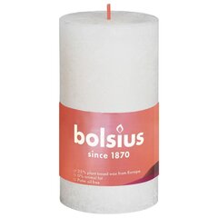 Bolsius žvakės shine 8vnt, balta cilindro formos цена и информация | Подсвечники, свечи | pigu.lt