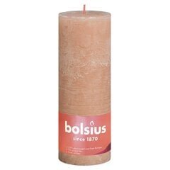 Bolsius Žvakės Shine, 4 vnt., blanki rožinė, 190x68mm, cilindro formos kaina ir informacija | Žvakės, Žvakidės | pigu.lt