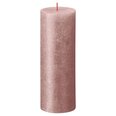 Bolsius žvakės shimmer 6vnt, rožinės spalvos, cilindro formos