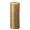 Bolsius žvakės shimmer 6vnt, auksinės spalvos, cilindro formos