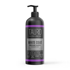 Tauro Pro Line šampūnas šunims ir katėms White Coat Nourishing, 1000ml kaina ir informacija | Kosmetinės priemonės gyvūnams | pigu.lt