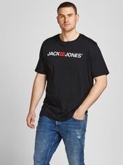 Мужская футболка JACK & JONES 12184987*03, черная цена и информация | Мужские футболки | pigu.lt