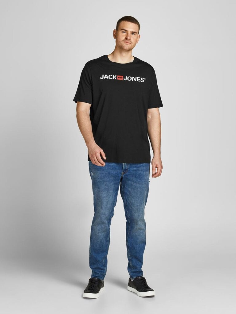 Marškinėliai vyrams Jack&Jones 1218498703, juodi kaina ir informacija | Vyriški marškinėliai | pigu.lt