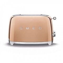 Smeg Toaster 2 Slices, розовое золото, блестящий, эстетика стиля 50-х годов цена и информация | Тостеры | pigu.lt