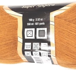 Mezgimo siūlai Lanoso Super Angora 100g; spalva 207 kaina ir informacija | Mezgimui | pigu.lt