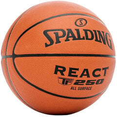 Баскетбольный мяч Spalding TF-250 React, размер 5 цена и информация | Баскетбольные мячи | pigu.lt