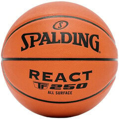 Баскетбольный мяч Spalding TF-250 React, размер 5 цена и информация | Spalding Спорт, досуг, туризм | pigu.lt