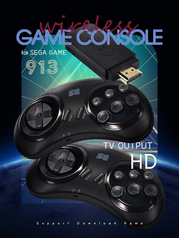 Belaidė klasikinių retro TV žaidimų konsolė Data Frog Y2 SG900, 913 skirtingų žaidimų kaina ir informacija | Žaidimų konsolės | pigu.lt