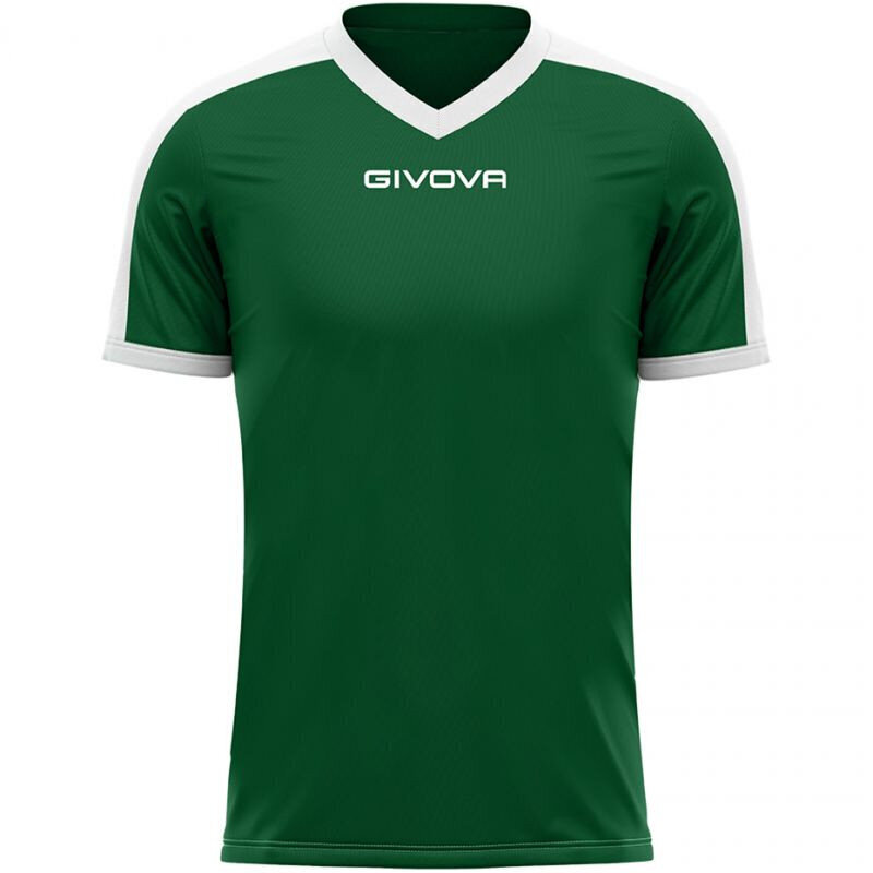 Marškinėliai vyrams Givova Revolution Interlock M MAC04 1303, žali цена и информация | Futbolo apranga ir kitos prekės | pigu.lt
