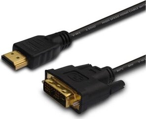 SavioCL10, HDMI/DVI-D, 1.5 м цена и информация | Кабели и провода | pigu.lt