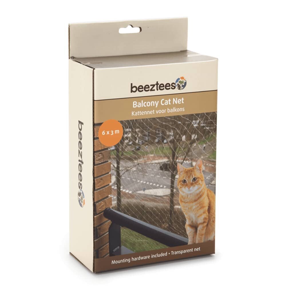 Balkono tinklelis katėms Beeztees, skaidrus, 6x3m, 410483 kaina ir informacija | Priežiūros priemonės gyvūnams | pigu.lt