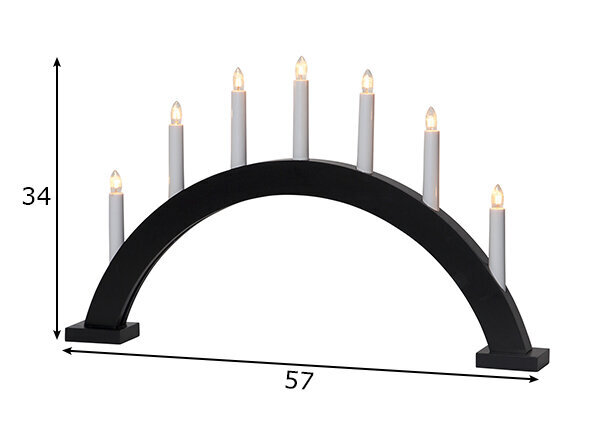 Star Trading žvakidė Trapp, 34 cm kaina ir informacija | Žvakės, Žvakidės | pigu.lt