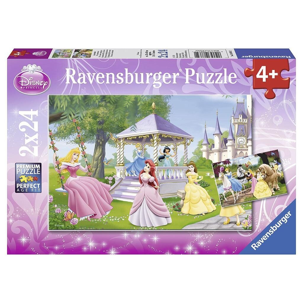 Dėlionės Ravensburger Disney Princess, 2x24 d. kaina ir informacija | Dėlionės (puzzle) | pigu.lt