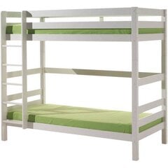 Двухъярусная кровать Pino 90x200 см, белый цена и информация | Кровати | pigu.lt