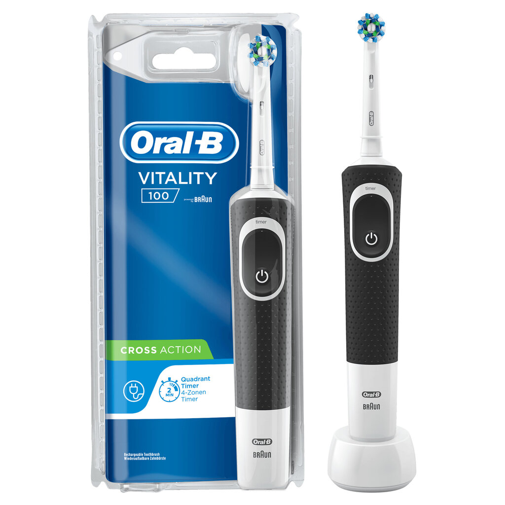 Oral-B Braun Vitality 100 CrossAction kaina ir informacija | Elektriniai dantų šepetėliai | pigu.lt