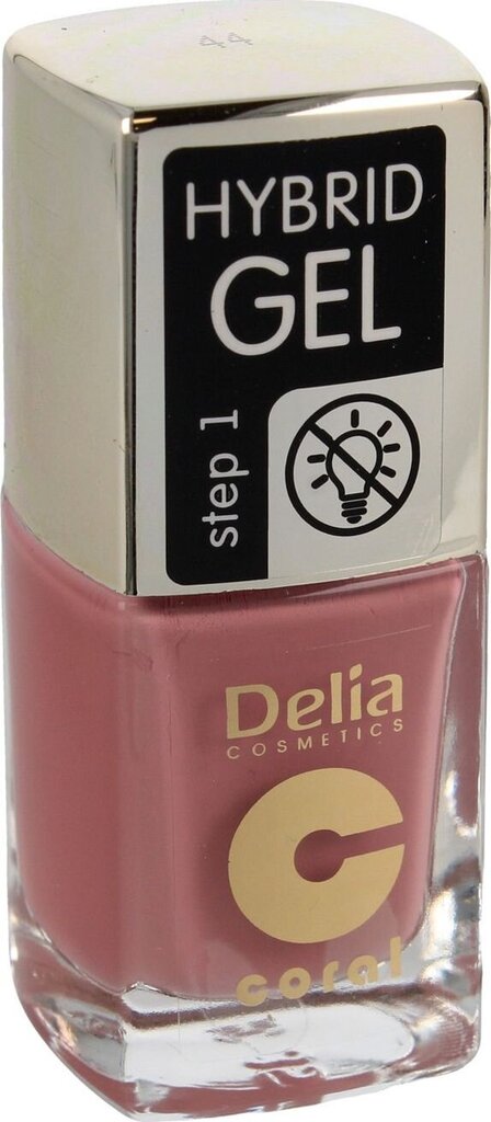 Nagų lakas Delia Coral Hybrid Gel, 44 Tea Rose, 11 ml kaina ir informacija | Nagų lakai, stiprintojai | pigu.lt