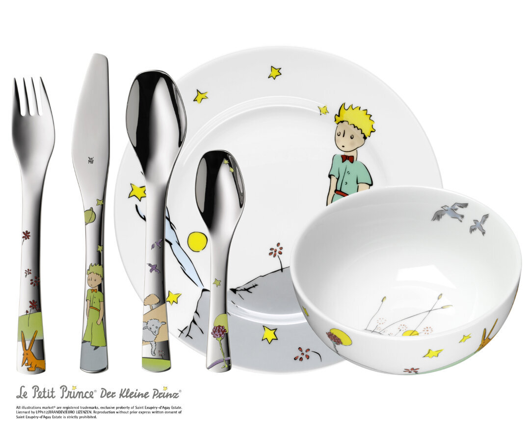 Vaikiškas indų rinkinys Mažasis princas, 6 dalių цена и информация | Indai, lėkštės, pietų servizai | pigu.lt