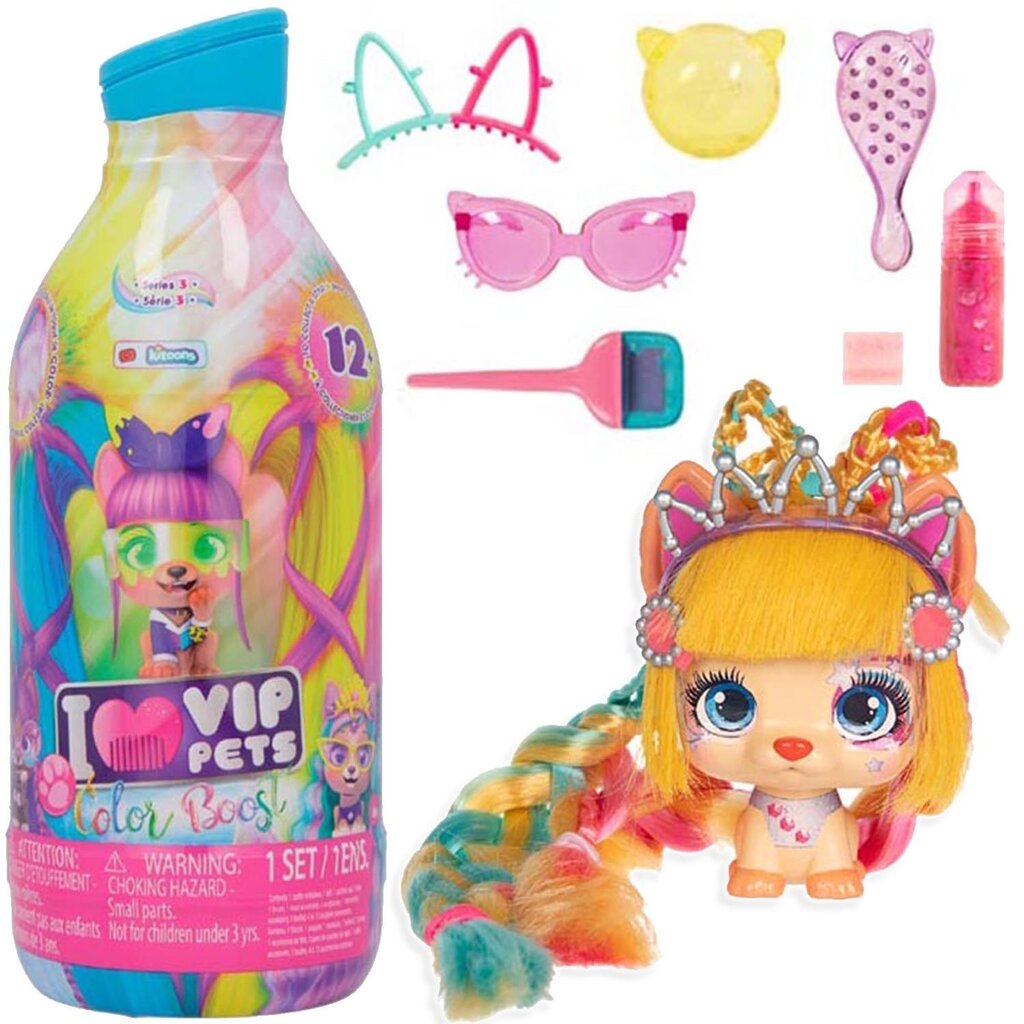 Lėlė Vip Pets Color Boost IMC Toys kaina ir informacija | Žaislai mergaitėms | pigu.lt