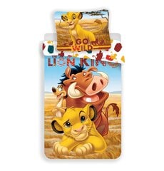 Jerry Fabrics vaikiškas patalynės komplektas Lion King, 140x200, 2 dalių kaina ir informacija | Patalynė kūdikiams, vaikams | pigu.lt