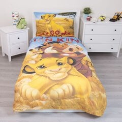 Jerry Fabrics vaikiškas patalynės komplektas Lion King, 140x200, 2 dalių kaina ir informacija | Patalynė kūdikiams, vaikams | pigu.lt