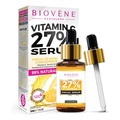 Veido serumas Biovène Vitamin C +20% skin brightening facial serum treatment, 30 ml kaina ir informacija | Veido aliejai, serumai | pigu.lt