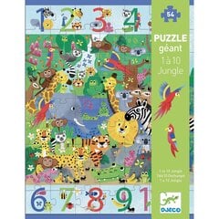 Didelė dėlionė su skaičiais Džiunglės kaina ir informacija | Dėlionės (puzzle) | pigu.lt