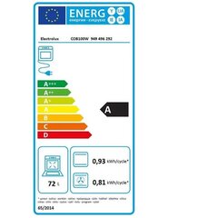 Electrolux COB400X kaina ir informacija | Orkaitės | pigu.lt