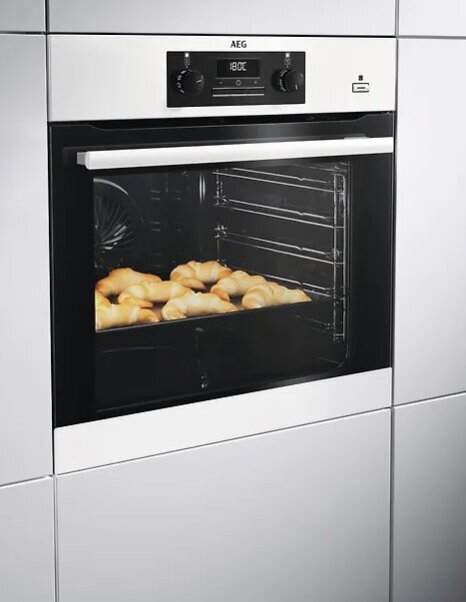 AEG BEB352010W SteamBake 6000 kaina ir informacija | Orkaitės | pigu.lt