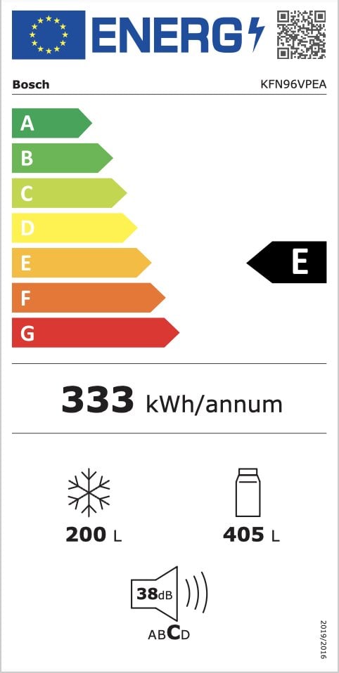 Bosch Serie 4 KFN96VPEA kaina ir informacija | Šaldytuvai | pigu.lt