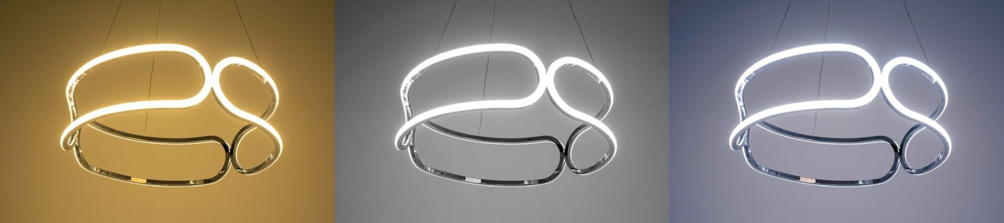 Pakabinamas LED šviestuvas su pultu Modern Trio, Black kaina ir informacija | Pakabinami šviestuvai | pigu.lt