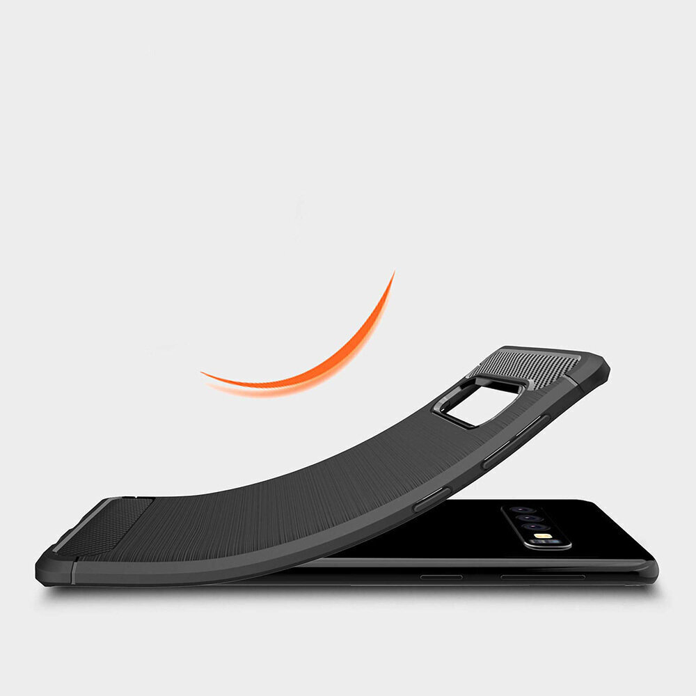Dėklas telefonui Carbon skirtas iPhone 13 Mini, juodas kaina ir informacija | Telefono dėklai | pigu.lt
