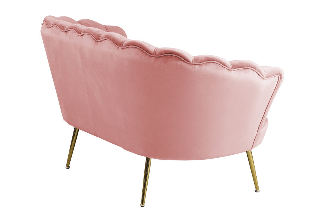 Sofa Glam, rožinė цена и информация | Sofos | pigu.lt
