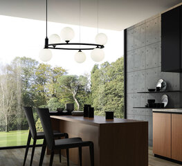 Maytoni Modern Pendant lamp Ring MOD013PL-06B Juodas kaina ir informacija | Kaklo papuošalai | pigu.lt