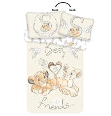 Jerry Fabrics vaikiškas patalynės komplektas Lion King Best Friends, 100x135, 2 dalių kaina ir informacija | Patalynė kūdikiams, vaikams | pigu.lt