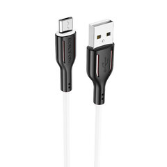 Borofone Cable BX63 Charming - USB to MicroUSB - 2,4A 1 metre, juodas-baltas kaina ir informacija | Laidai telefonams | pigu.lt