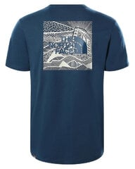 M s/s redbox cel tee the north face for men's blue nf0a2zxebh7 цена и информация | Мужские футболки | pigu.lt