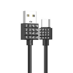 Кабель для зарядки и передачи данных KAKU KSC-328 Xingyue - USB to Type C - 3,2A, 1 м, черный цена и информация | Кабели для телефонов | pigu.lt