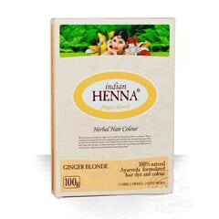 INDIAN HENNA INGVERI BLOND 100G цена и информация | Краска для волос | pigu.lt