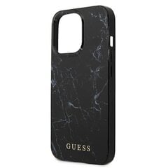 Оригинальный чехол Guess Marble Hardcase для iPhone 13 / 13 Pro / 14, черный цена и информация | Чехлы для телефонов | pigu.lt