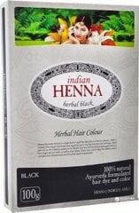 Plaukų dažai chna pagrindu Indian Henna Black 100 g цена и информация | Краска для волос | pigu.lt