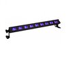 Šviestuvas UV LED UV-Bar 9, 9x 3W LED, juodas kaina ir informacija | Dekoracijos šventėms | pigu.lt