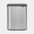 Brabantia šiukšliadėžė Bo Touch Bin, 2x30 l, šviesiai pilka