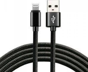EverActive USB-A - Lightning ,2 m kaina ir informacija | Laidai telefonams | pigu.lt