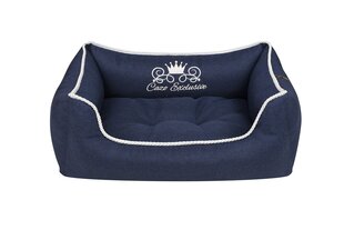 Cazo Soft Bed Royal Line Navy кровать для собак 65x50cm цена и информация | Лежаки, домики | pigu.lt