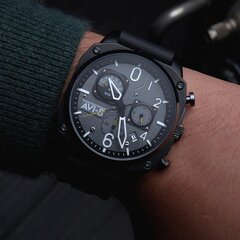 Мужские часы AVI-8 Hawker Hunter Retrograde Chronograph AV-4052-R1  цена и информация | Мужские часы | pigu.lt