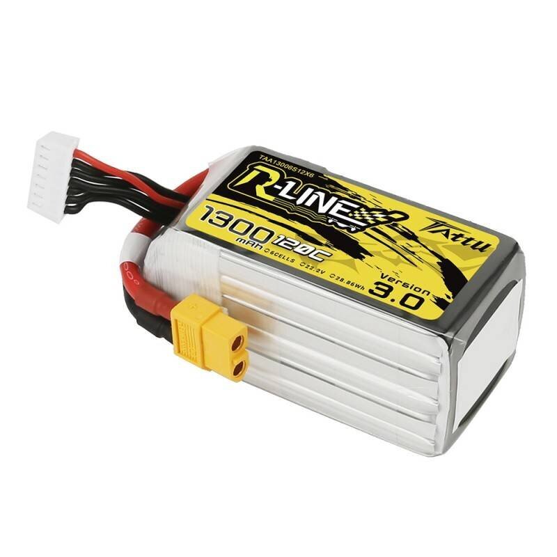 Akumulatorius Tattu R-Line 1300mAh 22.2V 120C kaina ir informacija | Akumuliatoriai | pigu.lt