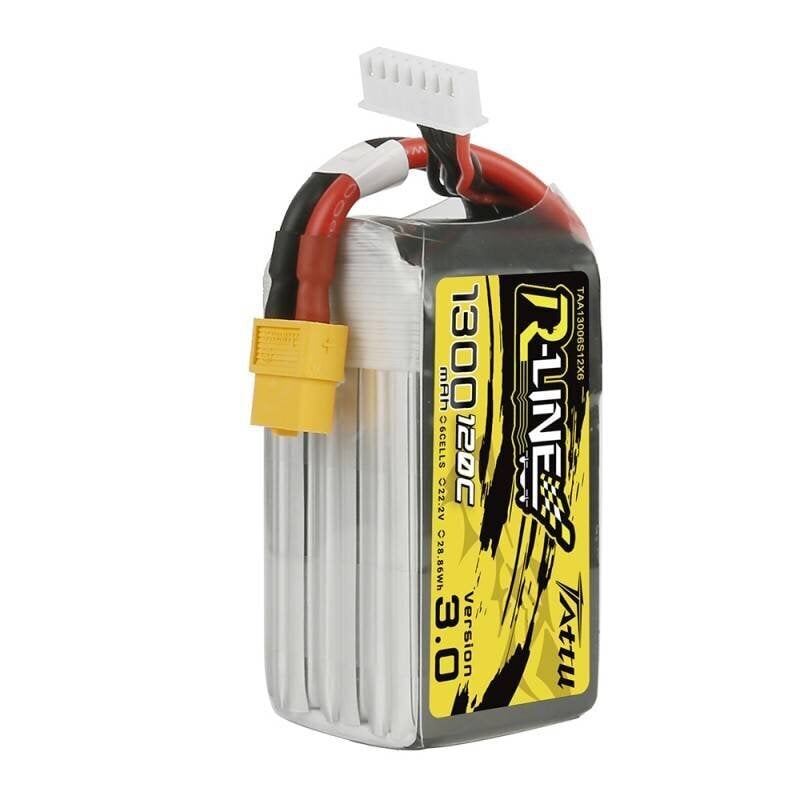 Akumulatorius Tattu R-Line 1300mAh 22.2V 120C kaina ir informacija | Akumuliatoriai | pigu.lt