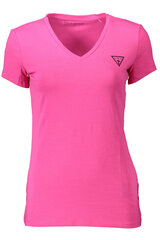 Женская футболка Guess Jeans, розовая цена и информация | Женские футболки | pigu.lt